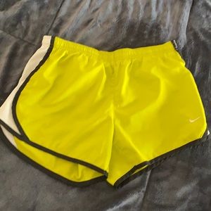 Nike Lime Green Workout shorts w/built in underwear